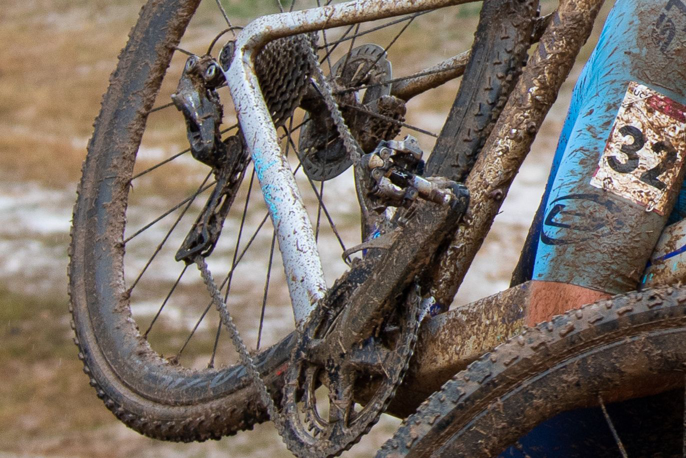 Dirty Cyclocross bike with Shimano Components  