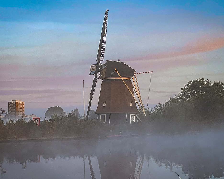 In de ochtend fietsen kan mooi zijn