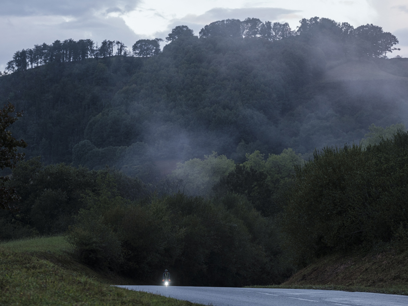 Riding at sunset in the Pyrenees Shimano Road 