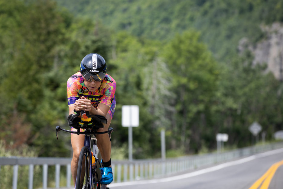 Shimano athlete Angela Naeth racing triathlon I RACE Like a Girl Team 