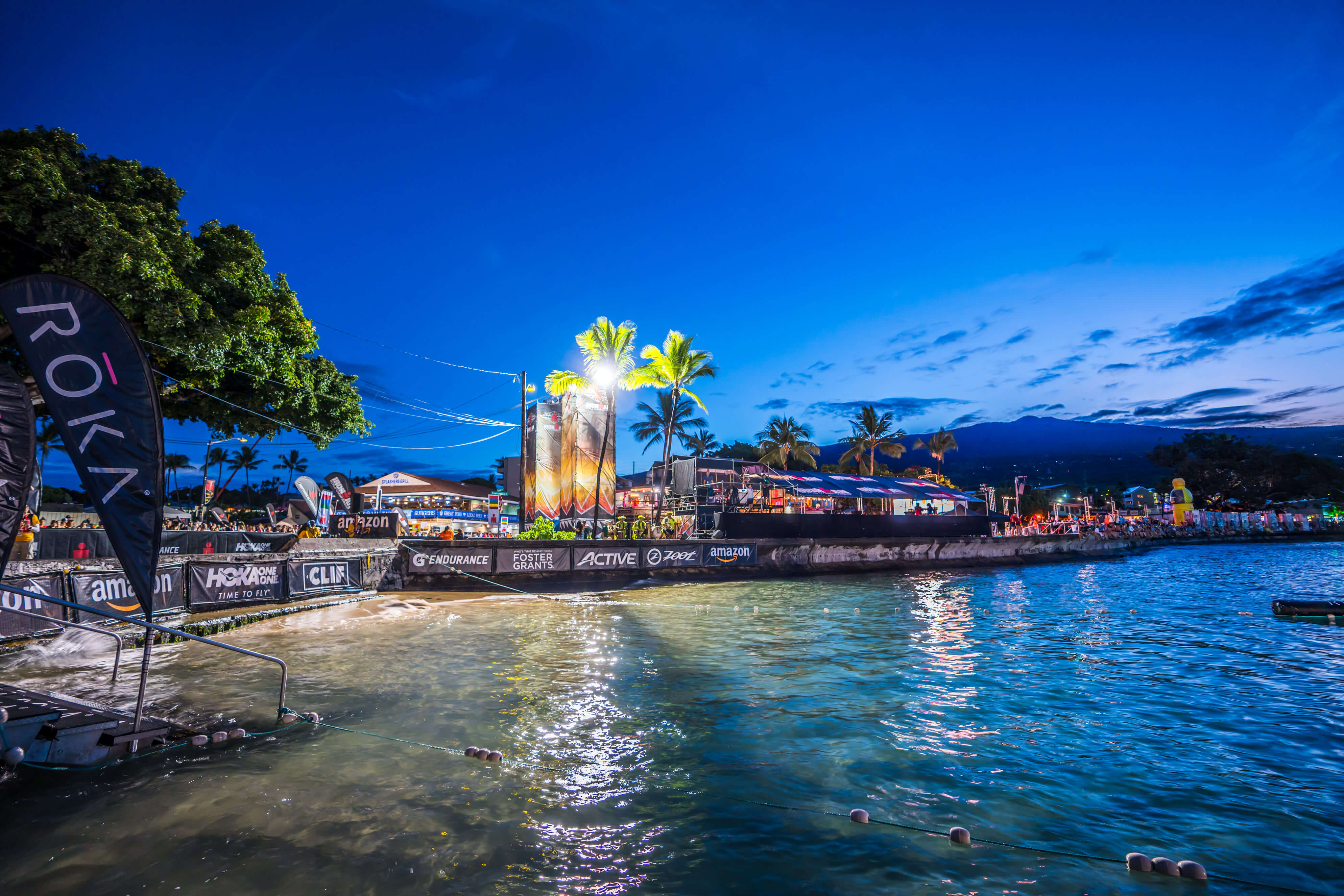 start line at Kona IRONMAN