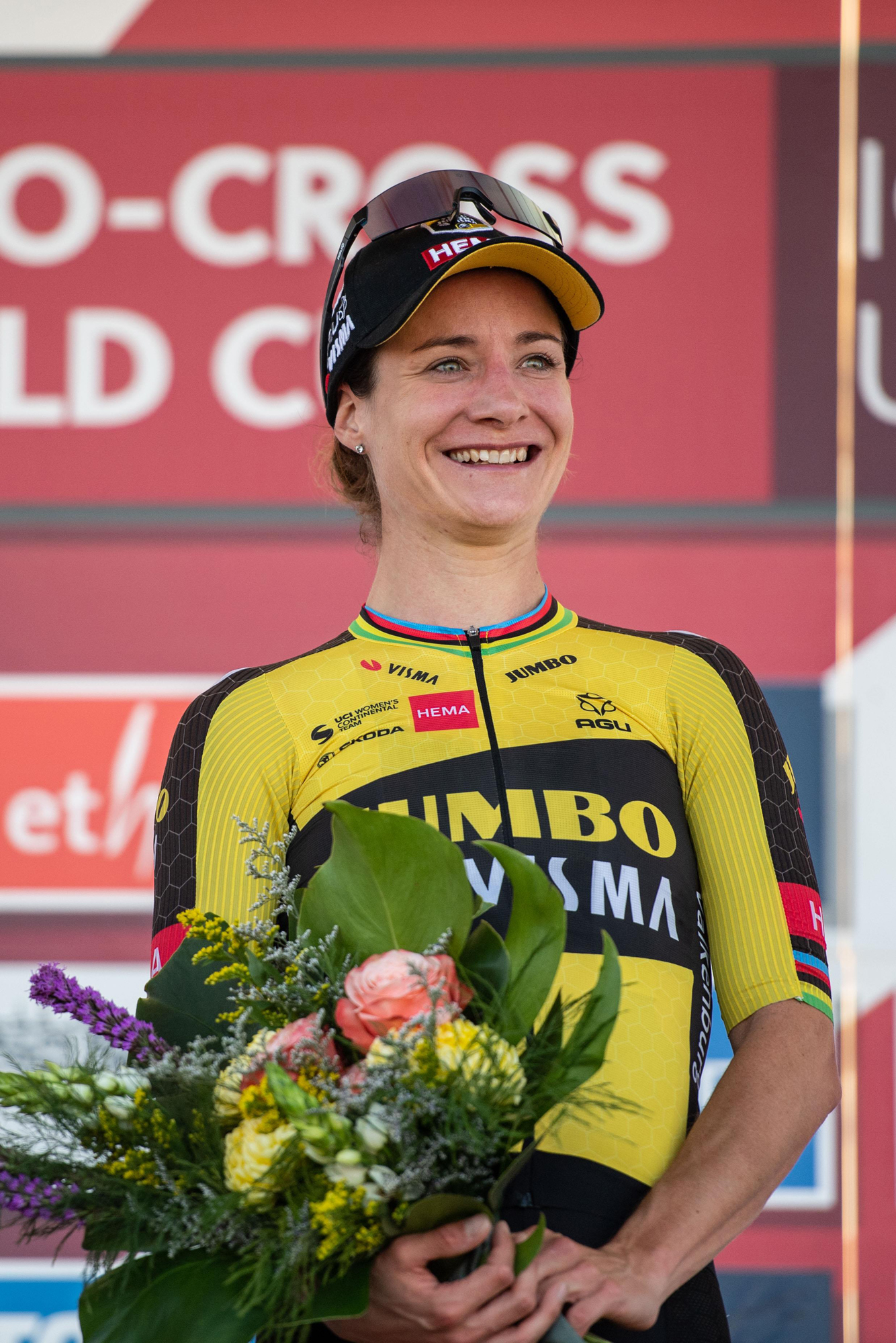 Marianne Vos winning World Cup
