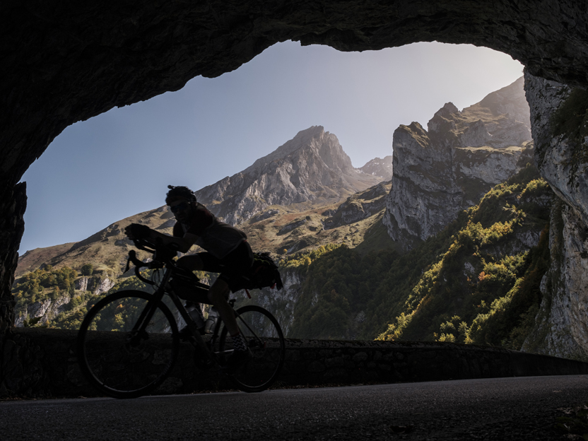 Riding a Shimano Road bike in the Mountains of EU